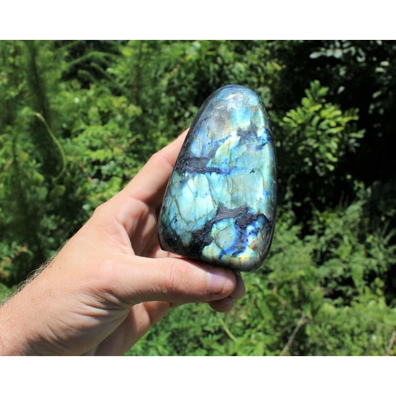 Polished Labradorite Freeform: High Flash Free Standing Crystal Display Specimen