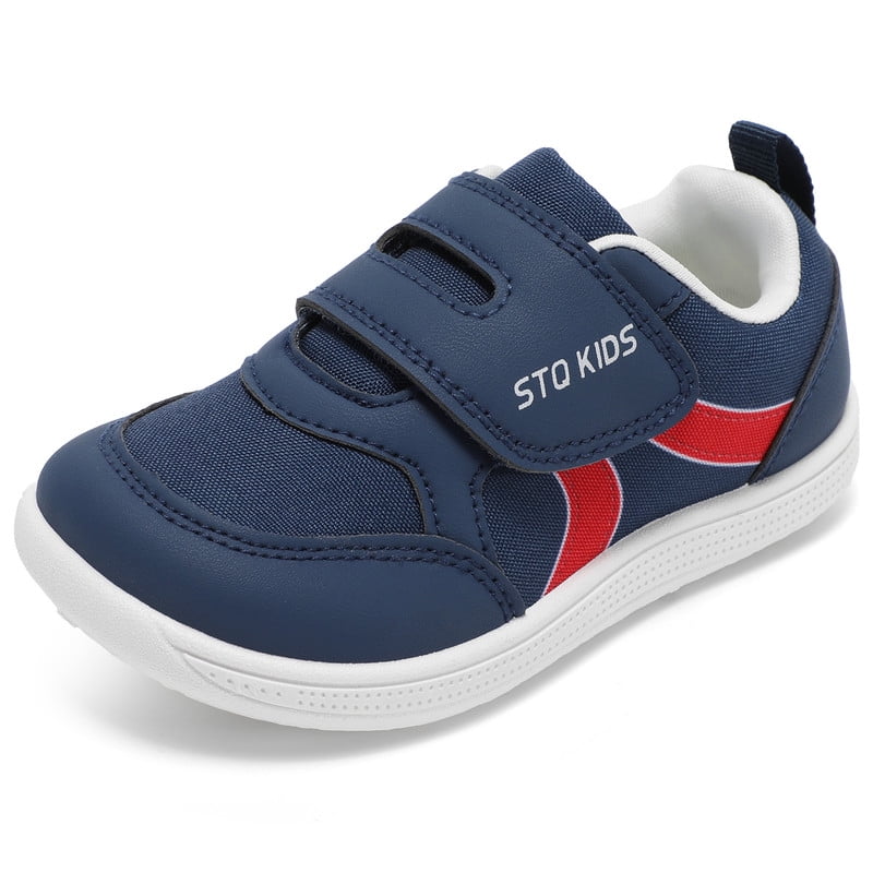 Toddler Wide Toe Box Shoes Non Slip Barefoot Shoes Sneakers Kids Tennis Shoes Preschool Lightweight Comfortable Outdoor Activities Navy Toddler Size 8