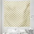 thumbnail image 1 of Cupcakes Tapestry, Repetitive Pastel Pattern of Funny Romantic Muffins Creamy Top Hearts, Fabric Wall Hanging Decor for Bedroom Living Room Dorm, 5 Sizes, Cream Cocoa and White, by Ambesonne, 1 of 1