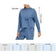 thumbnail image 2 of Sudadera de mujer Cuello redondo Manga larga Dobladillo asimétrico Secado rápido Running Fitness, 2 of 8