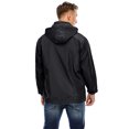 thumbnail image 4 of Tinglu Spring Men Jackets with Hooded Raincoat Waterproof Jacket Zip Up Men's Windbreaker Clothing, 4 of 8