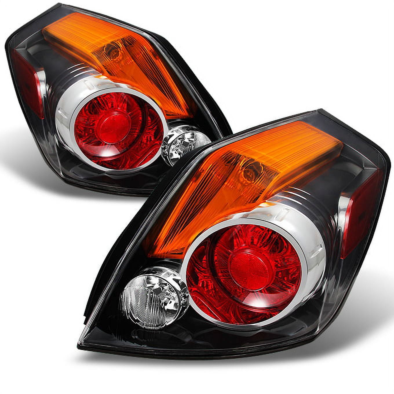 AKKON - Fits 2007-2012 Altima 4-Door Sedan Chrome Tail Brake Lights Driver + Passenger Side Replacement Pair