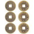 thumbnail image 5 of 6pcs Brass Chinese Luck Coins DIY Accessories for Knot Making, Feng Shui Copper Coins for Success, Glossy Finish for Home Decor, 5 of 5