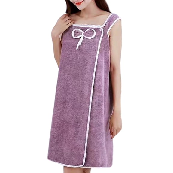 Wearable Corals Velvets Super Absorbent Thick Towel Bath Towel Bath Skirt