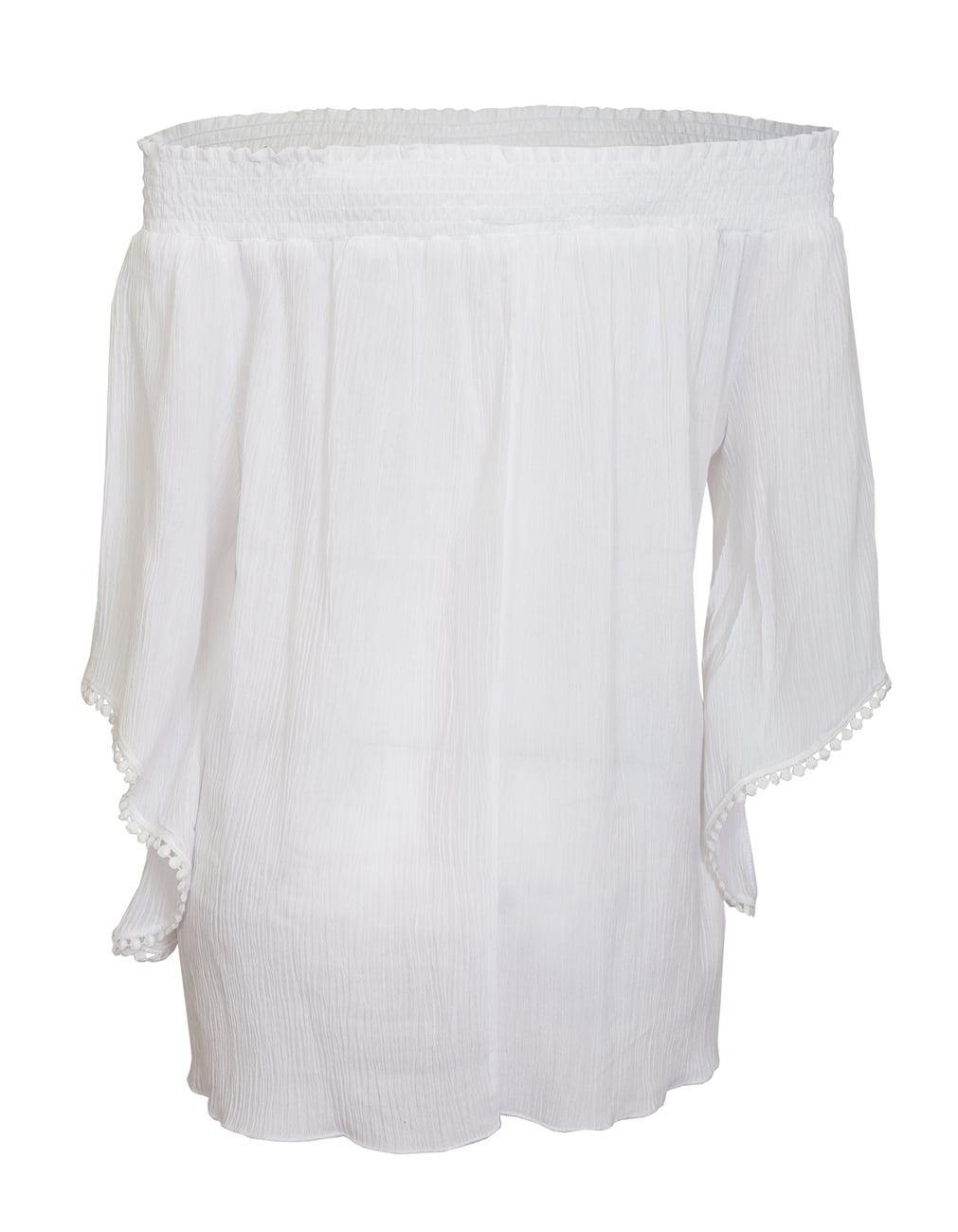 off shoulder white top plus size