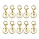 thumbnail image 5 of Wosthever 10 unids/set mosquetones pinza de langosta para llavero-accesorios fuertes y funcionales para llave fácil de oro Type2 NO2, 5 of 6