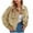 Beige, variant on Lovskoo 2024 Women's Corduroy Shacket Shirt Jacket Fall Winter Solid Color Button Down Long Sleeve Coats Coffee