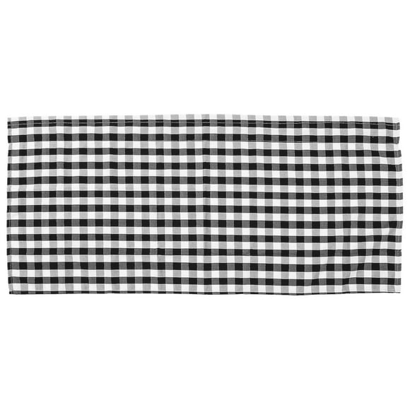 Buffalo Plaid Valance Curtain Black And White Checkered Curtain Kitchen Curtain