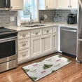 thumbnail image 5 of 39x20 Inch Non-Slip Floor Mat Hallway Runner Rug Entrance Floor Mat Runner for Kitchen and Living Room Champagne Glasses and Christmas Tree, 5 of 8