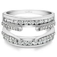 thumbnail image 2 of Guard & Solitaire Set, Includes 2 Pieces: Guard and 1 Carat CZ Solitaire Size 10, 2 of 8