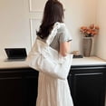 thumbnail image 5 of CoCoMangos Women's Y2k Cute Pleated Tote Bag with Bowknot Shoulder Underarm Bag Clutch Purse Handbag Trendy, 5 of 7