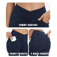 thumbnail image 3 of Pantalones vaqueros TONIRY para mujer, cintura alta, azul oscuro, 3 of 6