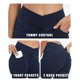 thumbnail image 3 of Pantalones vaqueros TONIRY para mujer, cintura alta, azul oscuro, 3 of 6