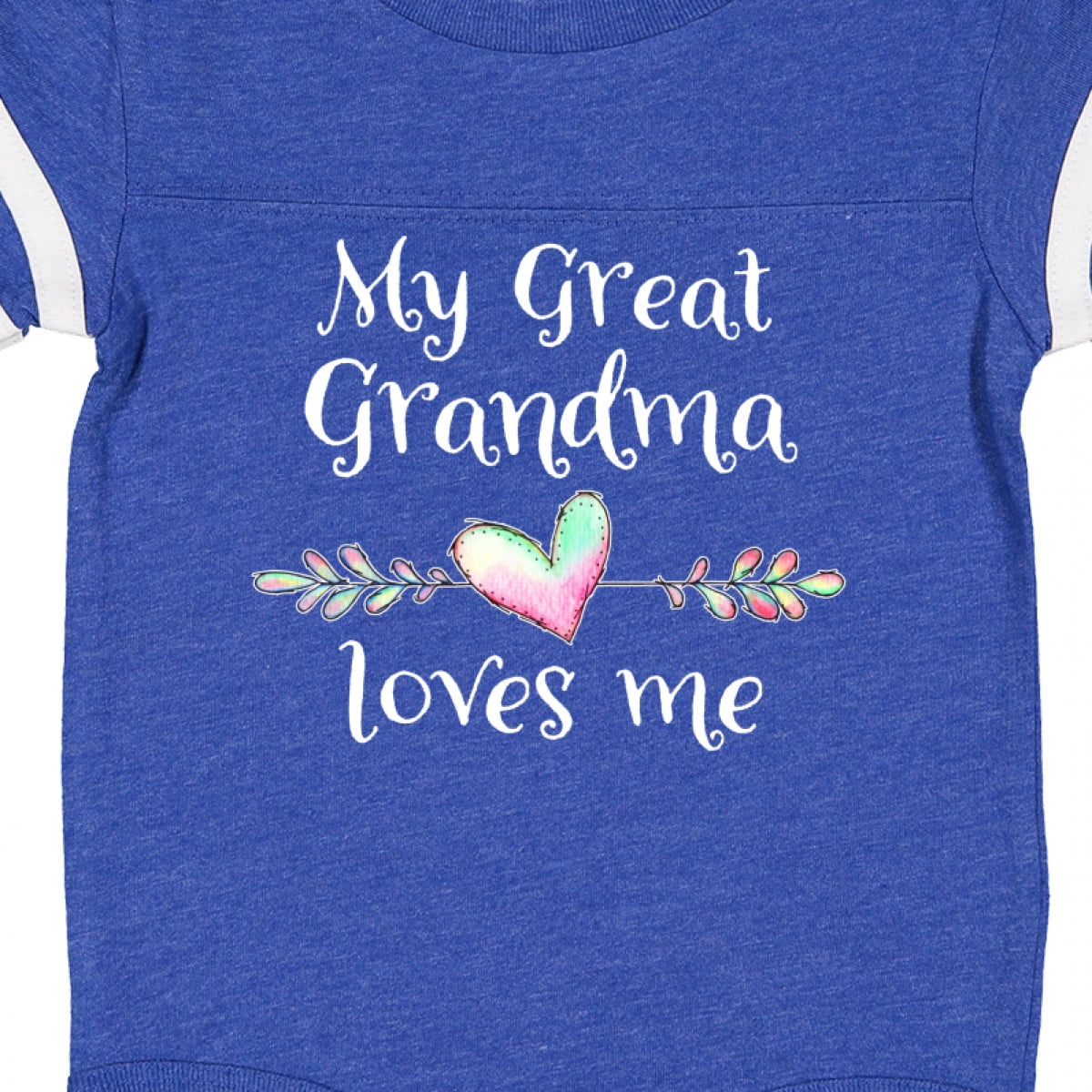 Inktastic My Great Grandma Loves Me Heart Great Grandchild Boys or Girls Baby Bodysuit