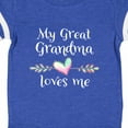 thumbnail image 4 of Inktastic My Great Grandma Loves Me Heart Great Grandchild Boys or Girls Baby Bodysuit, 4 of 5
