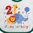 thumbnail image 4 of Inktastic Safari 2nd Birthday Boys or Girls Baby Bib, 4 of 4
