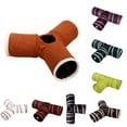 thumbnail image 6 of SPRING PARK Cat Tunnel, Y/T Shape 3 Way Cat Tube Kitty Tunnel, Cat Pet Tunnel Toys with Peek Hole and Toy Ball, Small pet Tunnel for Kitty, Puppy, Rabbit, 6 of 7