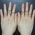 thumbnail image 1 of Anillos para mujer, regalos para mujer, 12 piezas, anillo turco tibetano vintage con flor de cristal estilo bohemio para nudillos., 1 of 5