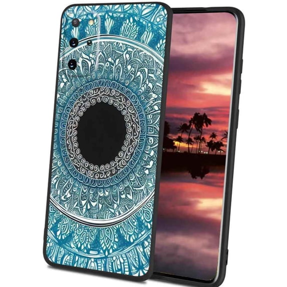 Compatible with Samsung Galaxy S20+ Plus Phone Case, Mandala-14 Case Men Women, Flexible Silicone Shockproof Case for Samsung Galaxy S20+ Plus