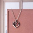 thumbnail image 2 of Collar Calavera Unisex-Adulto Plata Talla Única Collar Calavera Corazón Creativo Halloween brillar Electrónica, 2 of 5