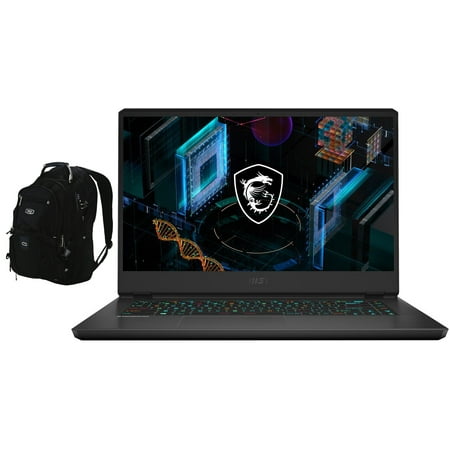 MSI GP66 Leopard Gaming/Entertainment Laptop (Intel i7-11800H 8-Core, 15.6in 144Hz Full HD (1920x1080), NVIDIA RTX 3080, 64GB RAM, Win 10 Pro) with Travel/Work Backpack