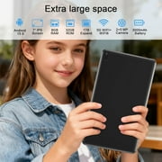 7 inch Tablet, Android 15 Tablets RAM 6GB+ROM 32GB Quad Core Tablet, IPS Screen, 5.0 MP Camera, Wi-Fi, Bluetooth, GPS, FM Tablet PC Black