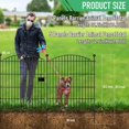 thumbnail image 2 of Panels Garden Fence Dog Fence Outdoor For Yard in H x .ft L Rustproof Metal Fencing with Ground Stakes | No Dig Animal Proof Containment for Pets/Rabbits | Durable Patio Security, 2 of 9