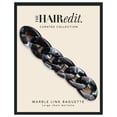 thumbnail image 1 of The Hair Edit Baguette con eslabones de mármol - Pasador de eslabones de cadena de mármol negro grande, 1 of 4
