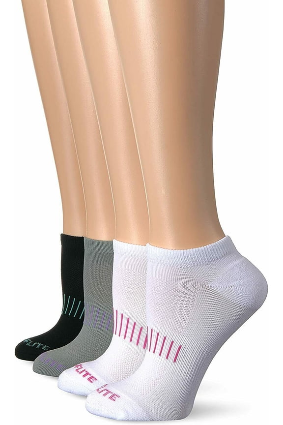 Womens Socks, Sport No Show Cushion Low Cut Socks, 4 Pairs