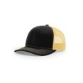 thumbnail image 1 of Richardson 112 Trucker OSFA Baseball Hat Ball Cap, Black/Vegas Gold, 1 of 4