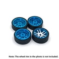 thumbnail image 6 of 8Pcs Rubber Tyre Tires Wheel for K969 K989 P929 Iw04M Iw02 Mini-Z Mini-D Mini-Q 1/28 RC Drift Racing Car, 6 of 7