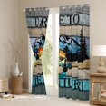 thumbnail image 3 of Homewish Pike Fish Black Out Curtains,Rustic Farmhouse Cabin Curtains Pack of 2 (42x63 Each),Outdoor Adventure Bedroom Curtains For Boys Kids,Luxury Bedroom Decor, 3 of 6