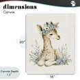 thumbnail image 4 of Stupell Industries Eclectic Watercolor Nursery Giraffe Canvas Art, 16 x 20, by LSR Design Studio, 4 of 8