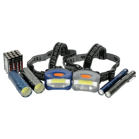 Ozark Trail 6-Piece Led Flashlight and Penlight and Headlamp (Best Led Headlamp Review)