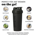thumbnail image 5 of Fit & Fresh Shaker Bottle, Leak Proof 24 oz Sports Blender Bottle for Supplement Shakes, Black, 5 of 7