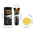 thumbnail image 2 of SIYTUAU Car Scratch Repair Cream For Paint Fine Scratch Polishing Coating Remover Paste For Metal Plastic Rubber 60Ml, 2 of 8