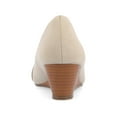 thumbnail image 4 of Journee Womens Graysn Comfort Insole Slip On Round Toe Wedge, Widths Available, 4 of 10