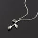 thumbnail image 1 of Collar para mujer, joyería para mujer, collar clásico con colgante de flor de rosa, joyería elegante de moda para mujer, collar de rosa, 1 of 3