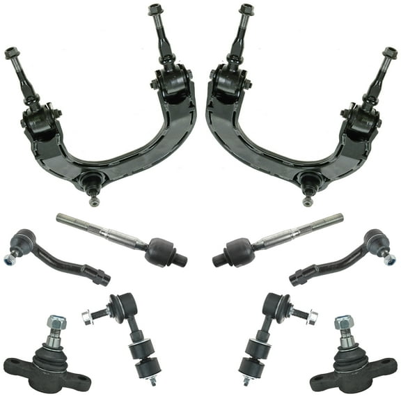 TRQ 10 Piece Kit Control Arm Ball Joint Tie Rod End Sway Bar Link LH RH Set New PSA59726 Fits select: 1999-2005 HYUNDAI SONATA, 2001-2006 KIA OPTIMA
