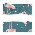thumbnail image 4 of Balery Flamingo Pattern Baby Headbands Hairbands Hair Bow Elastics for Baby Girls Newborn Infant Toddlers Kids, 4 of 4