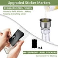 thumbnail image 6 of CozyNestFinds Olive Oil Dispenser Bottle, 2 Pcs Glass Olive Oil Dispenser and Vinegar Dispenser Set with 2 Stainless Steel Pourers, 4 Labels,1 Brush and 1 Funnel Oil Bottles for Kitchen (500ml), 6 of 15