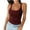 Fuchsia, variant on Women's Summer Tank Top Scoop Neck Sleeveless Ribbed Casual Tees