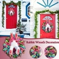 thumbnail image 3 of Easter Bunny Wreaths for Front Door, 2025 New Bunny Door Ornament Rabbit Garland Wreath, Upgrade Handmade Easter Rabbit Butt Wreath Decorations Cute Bunny Butt Door Wreaths (B), 3 of 8