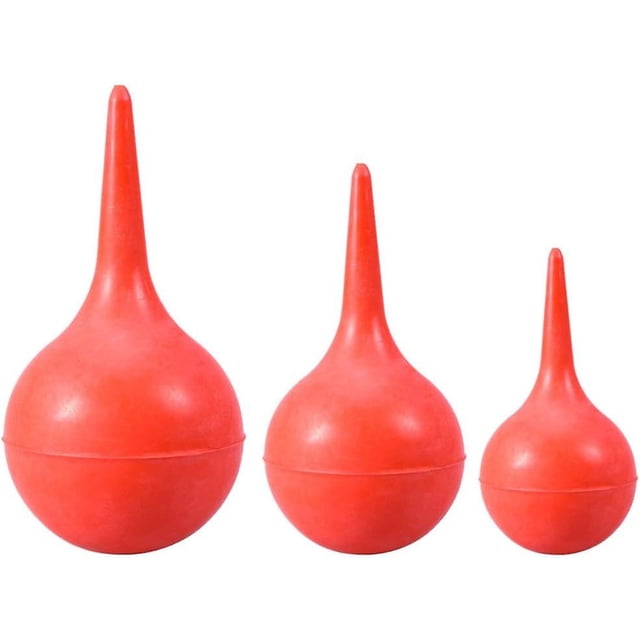 Ampollas de Enema de pera, jeringa para oreja, goma roja, 30ml, 60ml, 90ml, 3 uds. Rojo Verde Cocina, Decoración y Otros