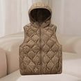 thumbnail image 7 of Ruimatai Women's Lightweight Puffer Vest Hooded Casual White Duck Down Jacket for Outdoor Winter Warmth, 7 of 7