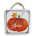 thumbnail image 1 of Craft Supply Letrero Decorativo De Metal Para Otoño, Acción De Gracias, Decoración De Pared Pequeña, Color Blanco, 5.0 X 5.0 In (Temporada De Especias De Calabaza), 1 of 5