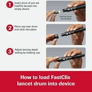 Accu-Chek FastClix Lancet for Lancing Device Needle Multiple Depth Settings 1 Box(s), 102 /Box