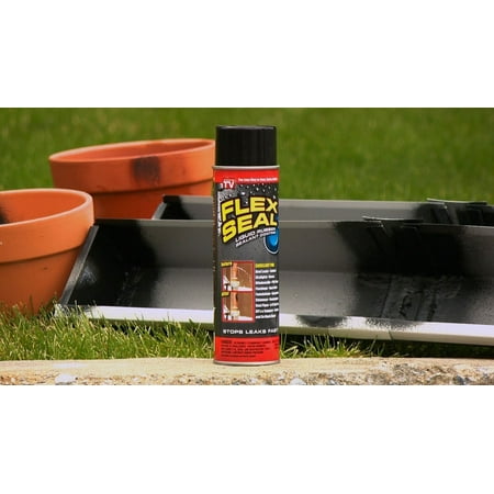 Flex Seal Automotive Aerosol Liquid Rubber Sealant Coating, 14 oz, Black