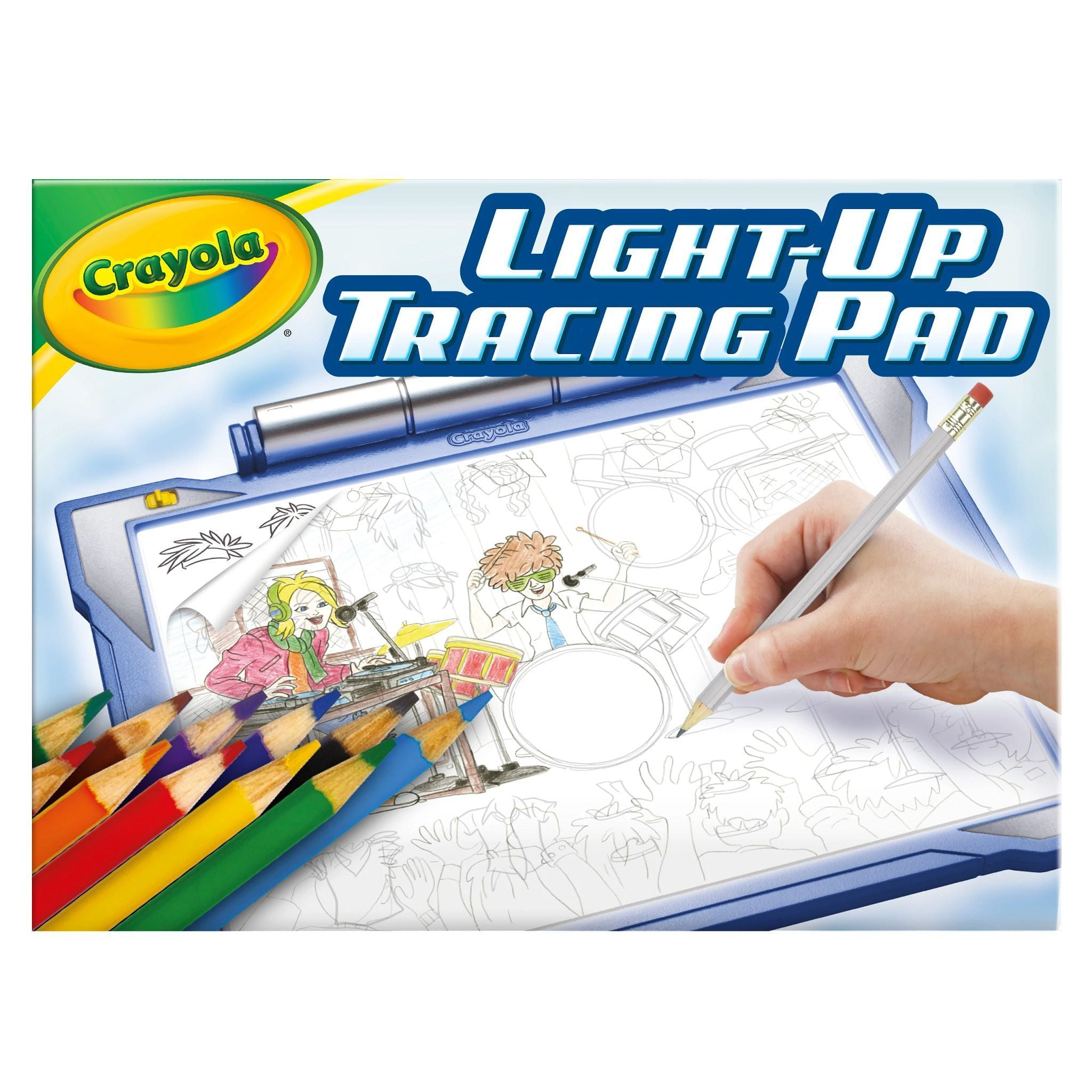 Crayola; Light-up Tracing Pad; Blue; Art Tool; Bright LEDs; Easy Tracing  with