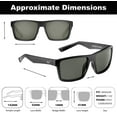 thumbnail image 2 of Flying Fisherman Swirl Polarized Sunglasses - Matte Black/Smoke, 2 of 6